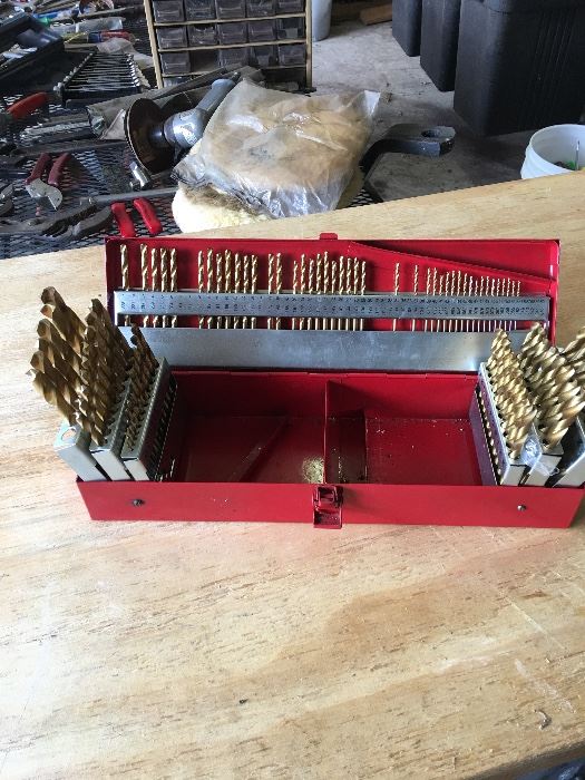 Over 100 drill bits in this one case!