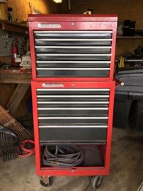 2 tool chests with ball bearing sliding drawers