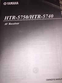 Yamaha HTR 5750/HTR-5740 AV Receiver