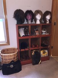 Women's wigs, Vintage Cubby Hole Shelf