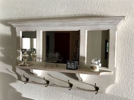 Decorative Mirror w Hooks