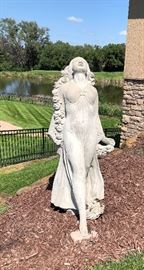 Concrete Lady Yard Art