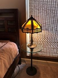 Antique Slag Glass Lamp