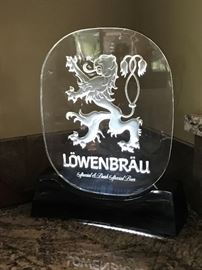 Lighted Lowenbrau Beer Sign