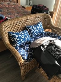 Wicker love seat