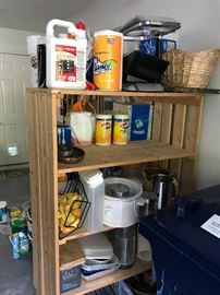 Wooden shelving