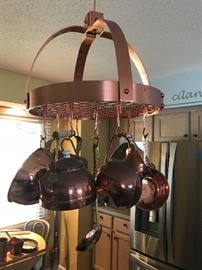 Copper cookware w/rack