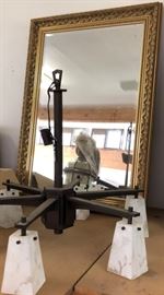 Mirror, Chandelier