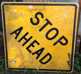 STOP Ahead Sign
