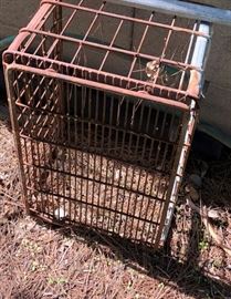 Old Metal Milk Crates