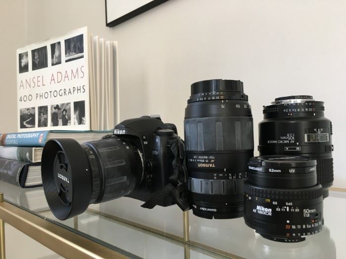 Tamron, Nikkor and Nikon Lenses. Nikon and Minolta Cameras