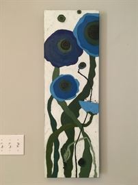 "Small Blue Poppy Garden I" - Karen Tusinski	2013	Acrylic