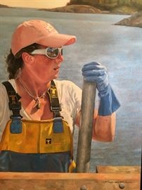 "Ladder Up"	-Melissa Post Van Der Burg	24 x 18  Oil