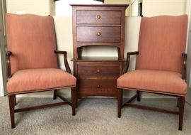 Ethan Allen Nightstands Arm Chairs