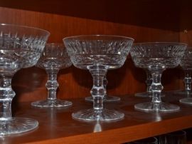 Set of 8 Waterford Crystal dessert glasses