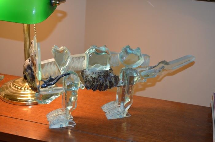glass Art cat