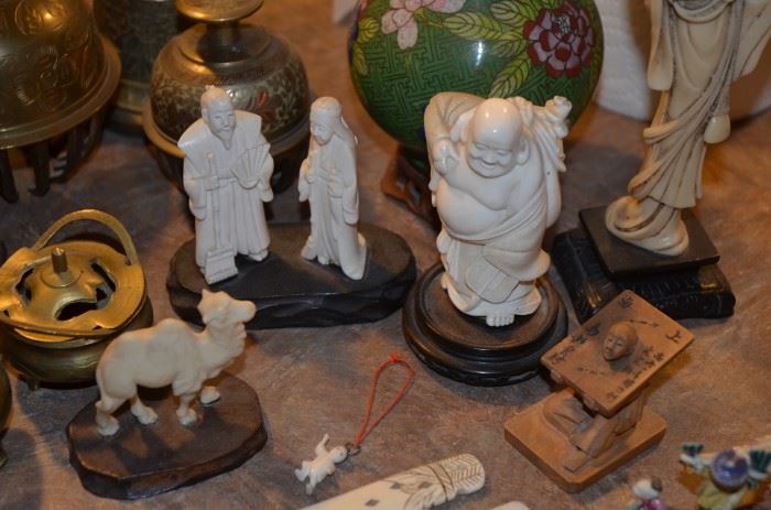 hand sculpted ivory pieces