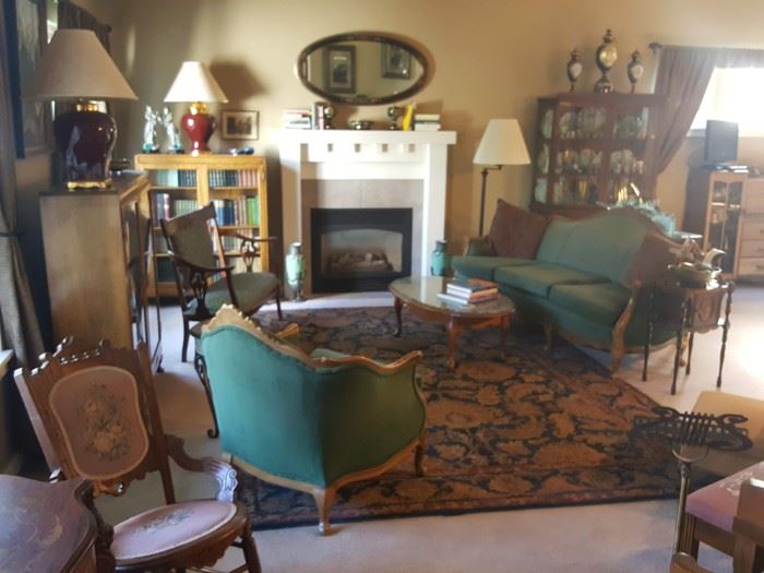 Victorian furniture, rare books,