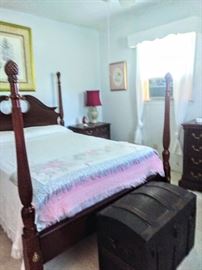Mahogany Queen Anne bedroom suite.$1200 