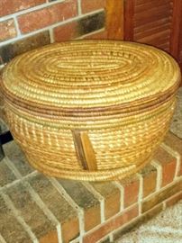 Woven basket made by native Americans in New Mexico. $25