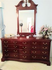  Mahogany Triple dresser & mirror $500