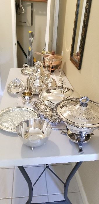 Silver dishes