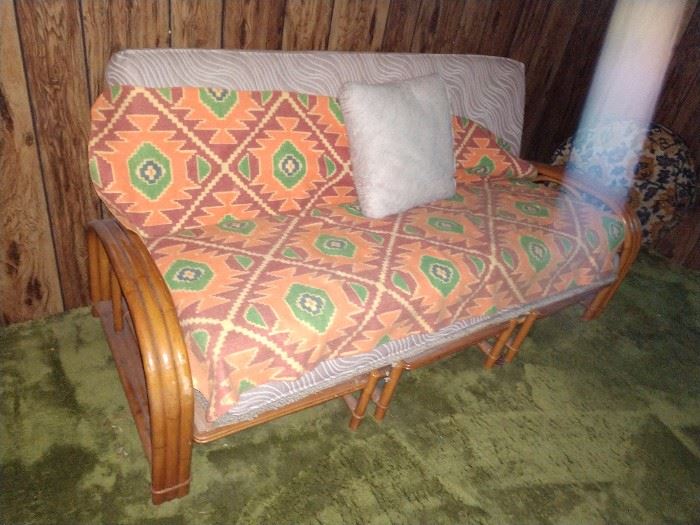 Rattan sofa