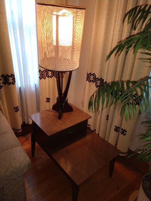 MCM LAMP AND END TABLES