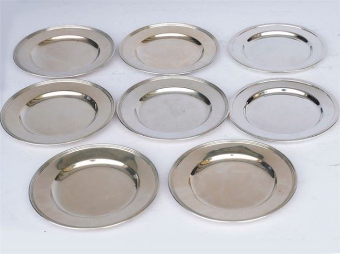 162EK Set of Sterling Silver Bread Plates