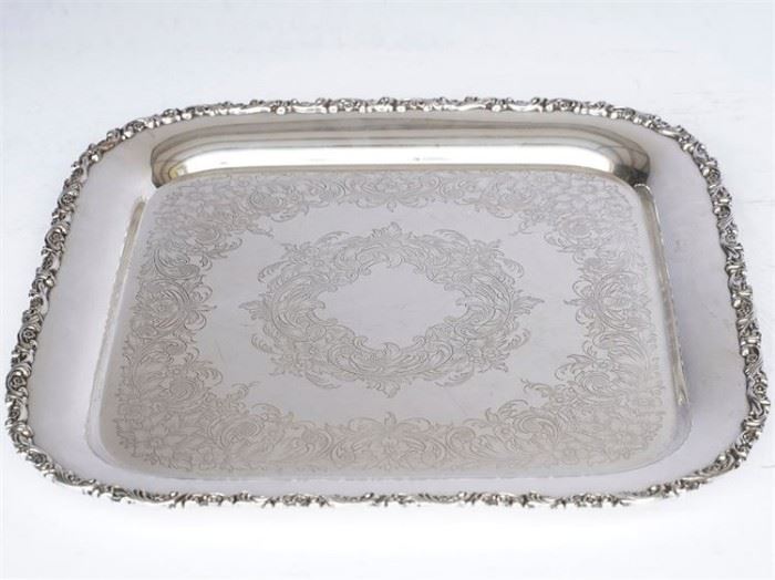 220A Wilcox Silverplated Serving Tray