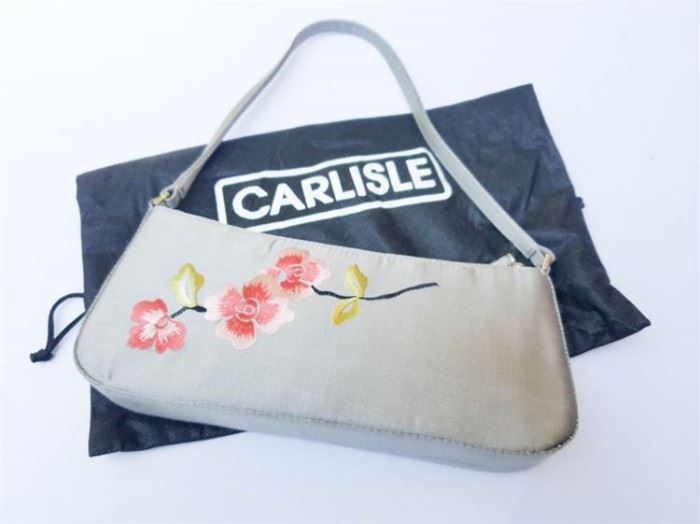 243EK Carlisle Embroidered Baguette Bag