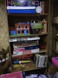 Vintage Board games, Fischer price, Monopoly, Hangman, Lite Brite, Perfection, Clue, Yahtzee, Ker Plunk, backgammon in leather case