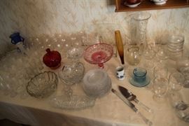 More Crystal and glassware