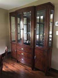 lighted china cabinet