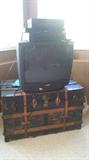FLAT TOP VINTAGE TRUNK