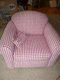 GREAT RED CHECK CHAIR
