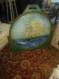 This is a hand painted wood screen!  So so pretty!