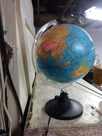 Light up globe and several other globes will be available!