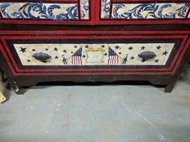 This is a hand painted wardrobe!!