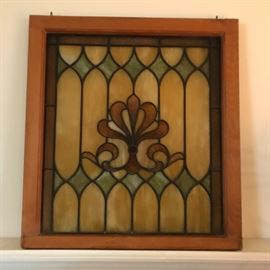 Framed stained glass