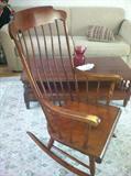 Rocking chair by Nicholas & Stone. It is a classic piece.