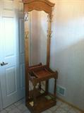 Hallway coat rack. Excellent for a foyer area.