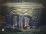 Fire place summer cover available.