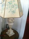 Gorgeous pair of marble lamps.