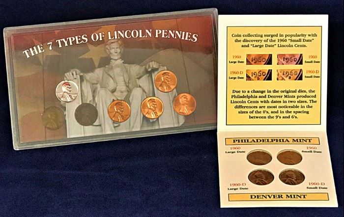4 Major Varieties Lincoln Cents, 7 Types of Lincoln Cents