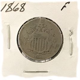 Shield Nickel- 1868