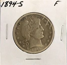 Barber Half- 1894-S