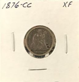 Seated Liberty Dime- 1876 Carson City