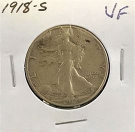 Walking Liberty Half, 1918-S
