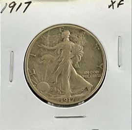Walking Liberty Half Dollar, 1917